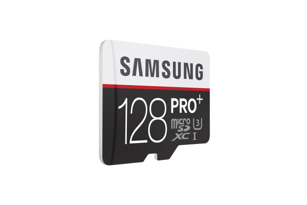 2) PRO Plus 128GB Micro sdxc L perspective