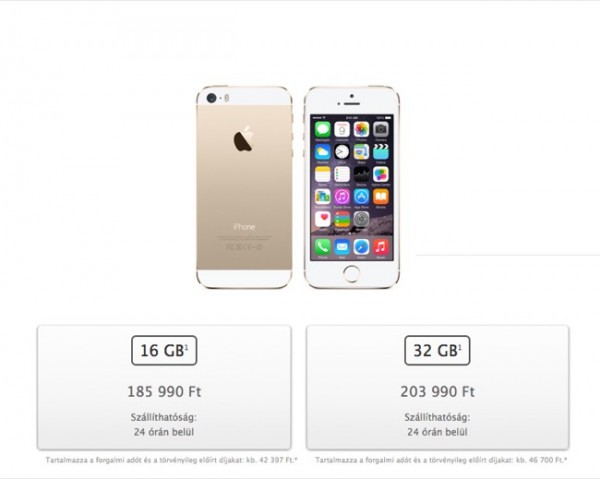 iPhone 5S árak