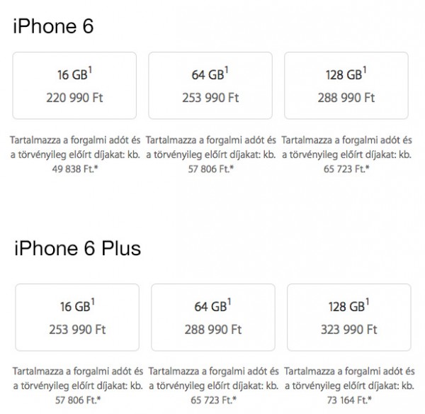 iPhone 6 árak