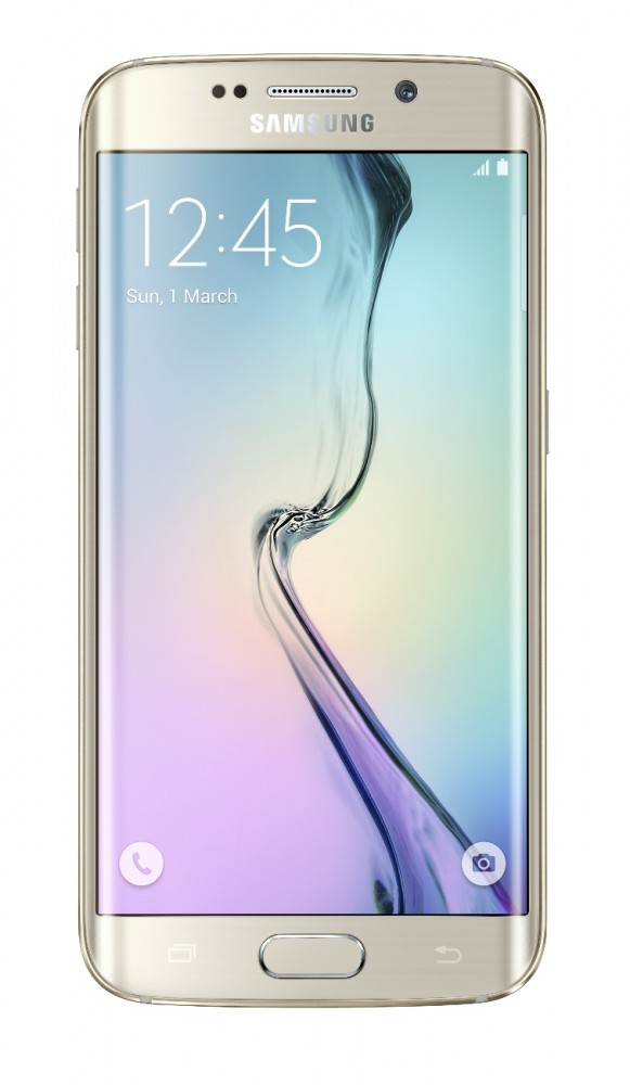 Galaxy S6 Edge_Front_Gold Platinum