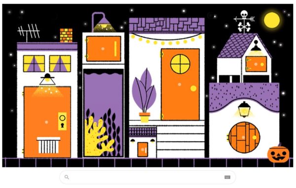 Google doodle halloween 2019