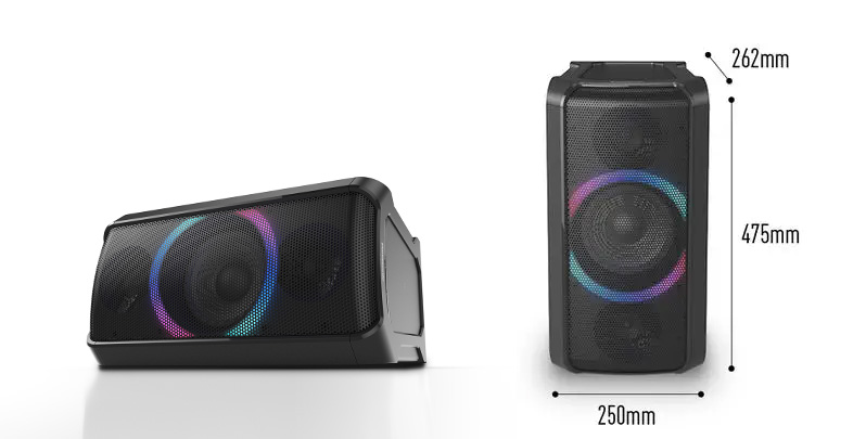 The Panasonic TMAX5 portable speaker - the party mood manager - is a