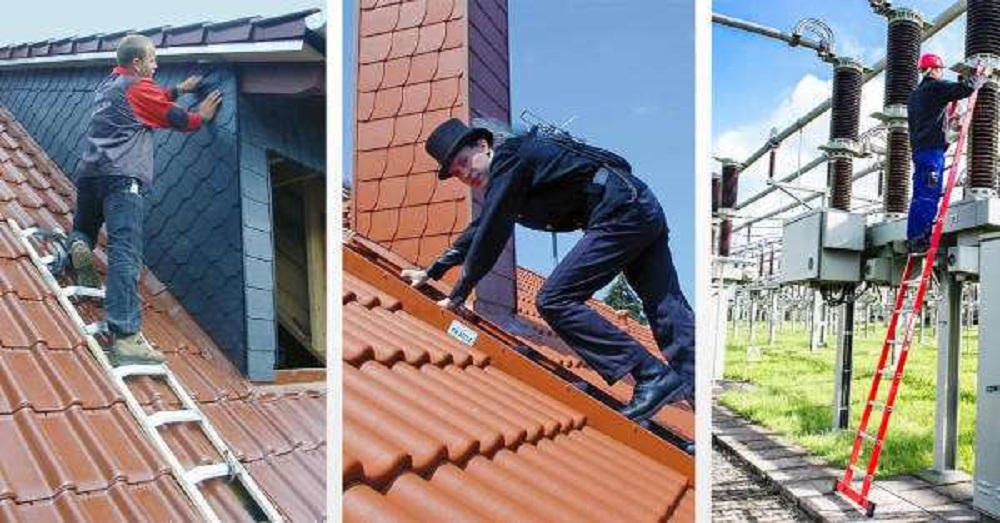 biztonságos létrahasználat krause alumínium létra